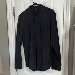 Guess Charcoal Patterned button down Shirt